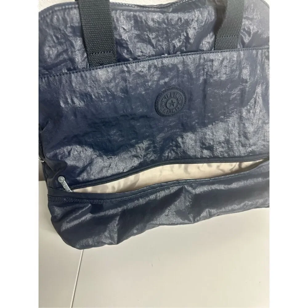 Kipling Large Tote Purse Blue Kipling Dome Organizer Bag No Shoulder Strap *Note